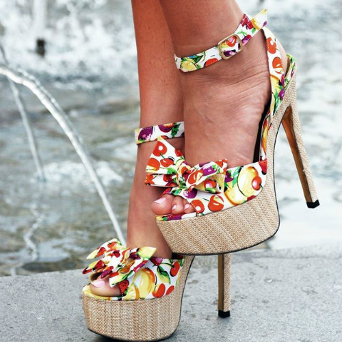 Platform Stiletto Sandals - Love Potion