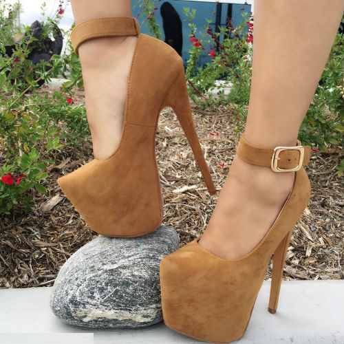 Ankle Strap Platform Heels