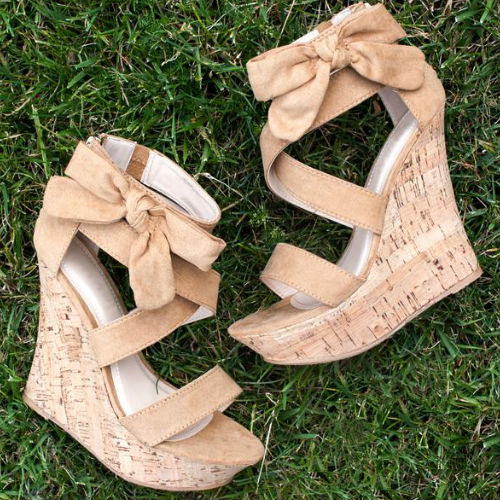 Bow Down Platform Wedges