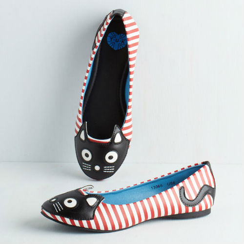 Cat Flat in Stripes