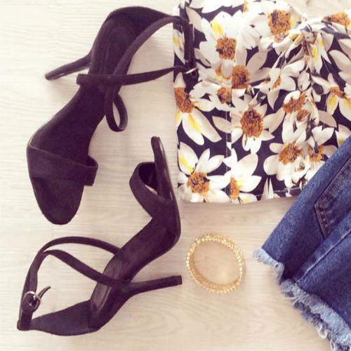 Modern Strappy Sandal Heels