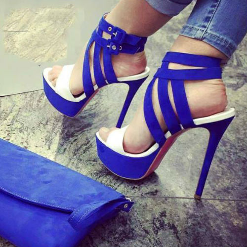Cut-out Platform Sandals