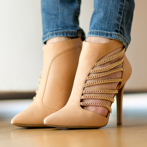 Jessica Simpson Pointed Toe Booties Camelia