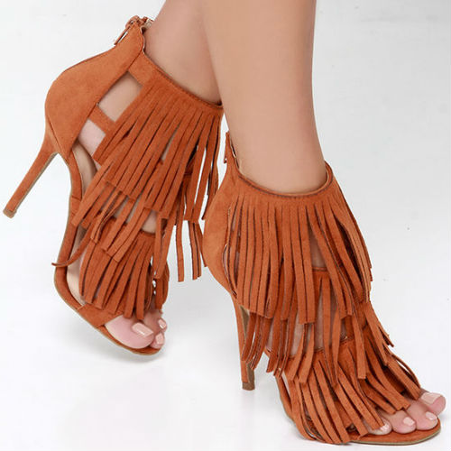 Gypsy Queen Fringe Dress Sandals