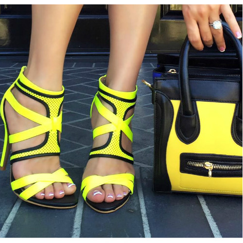 Strappy Single Sole Heels