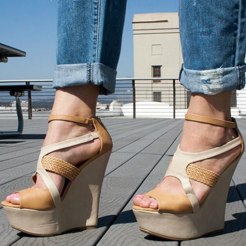 Woven Strap Wedges Strappy Days