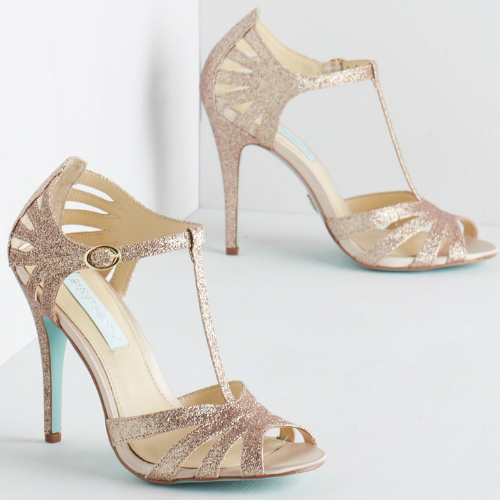 Betsey Johnson Go-Glitter Attitude Heels
