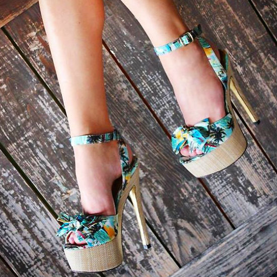 Luichiny Platform Stiletto Sandals Love Potion