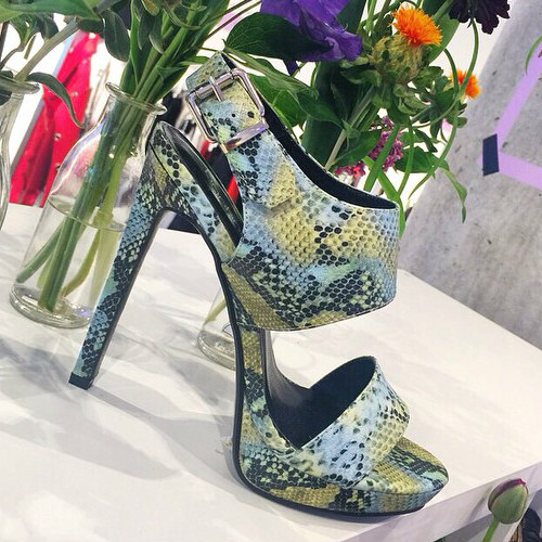 Lucy Slingback Snake Print High Heels