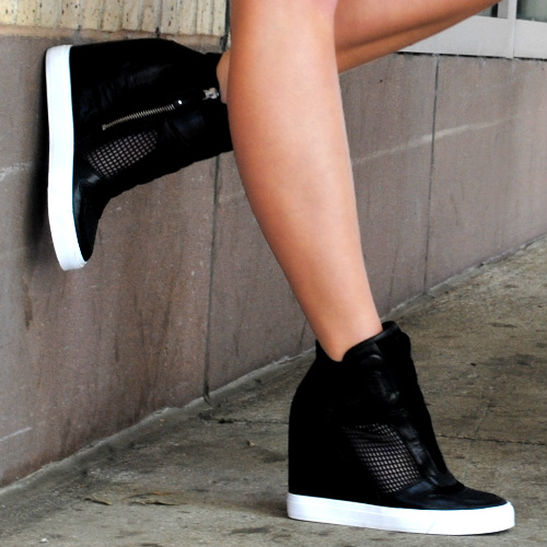 DKNY Cindy Wedge Sneaker Shoes