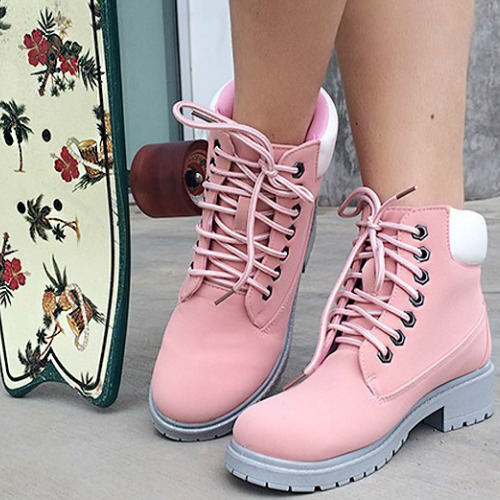 Pink Outdoors Lug Booties
