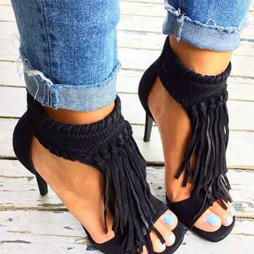 chinese laundry santa fe fringe heels