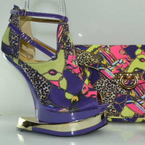 Mona Mia Aymor Multi Color Heel Wedges