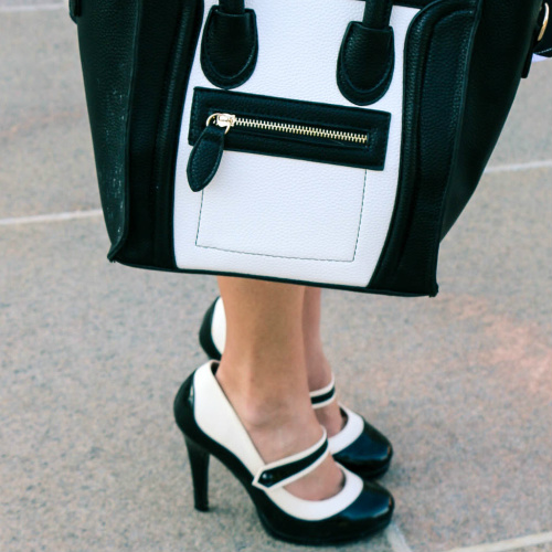 Classy Heels in Black and Ivory Classy Heels in Black and Ivory