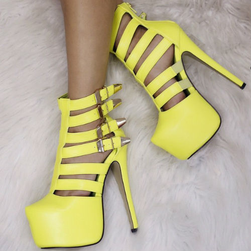 Caged Platform Stiletto Heels Caged Platform Stiletto Heels