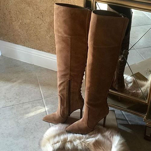 Jessica Simpson Over the Knee Lacey Boots Parii