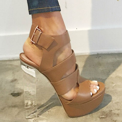 Ruthie Davis Galerie Platform Plexi Heels