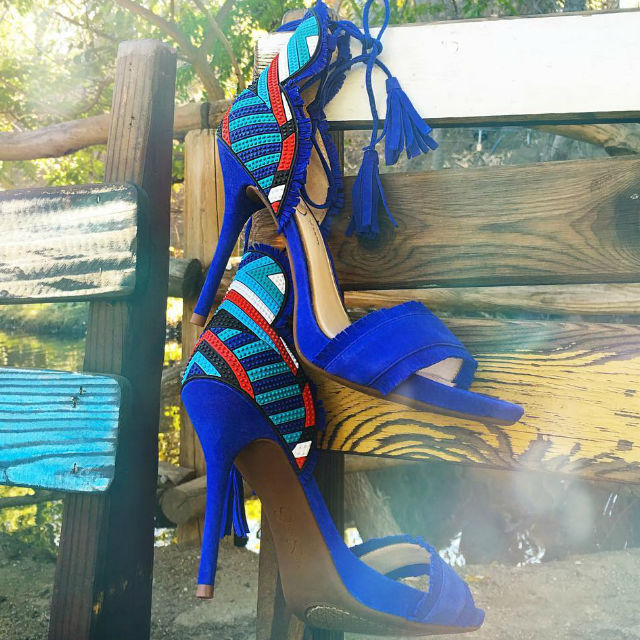 Jessica Simpson Fringe Trim Sandal Heels Basanti
