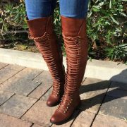 Thigh High Combat Boots